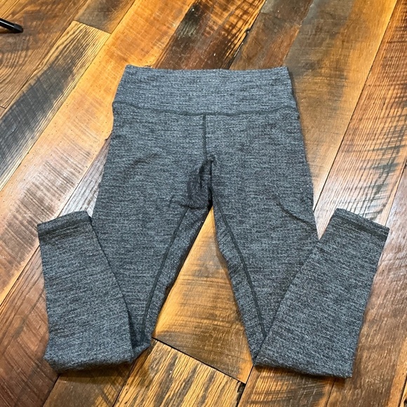 Lululemon Wunder Under High-Rise Herringbone Heather Gray Leggings  Size 10 - Picture 4 of 8